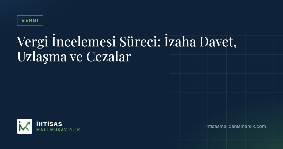 Vergi İncelemesi Süreci: İzaha Davet, Uzlaşma ve Cezalar – İhtisas Mali Müşavirlik